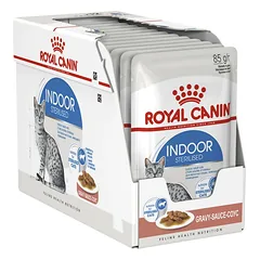 Royal Canin Indoor Sterilized In Gravy konservai katėms padaže, 85 g x12
