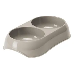 VADIGRAN Bowl Plato rusvas dvigubas dubenėlis 2x200ml (6)