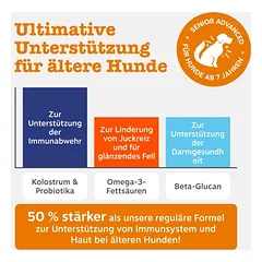 Zesty Paws Senior Aller-Immune Chews su lašiša, papildas, 50 kramtomųjų tablečių – neaktyvuoti dėl teisinių priežasčių — 2 nuotrauka