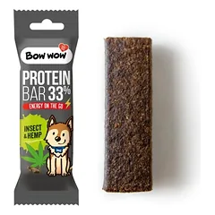 Bow Wow Protein Bar Insect & Hemp baltyminis batonėlis šunims, 33 % baltymų nuotrauka