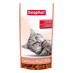 Beaphar Malt-Bits su lašiša vitaminizuotas papildas katėms plaukų sąveloms šalinti, 35 g, 75 vnt.