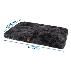 Nobleza tamsiai pilkas gultas šuniui, 122x74x10 cm — 2 nuotrauka