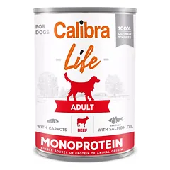 CALIBRA Dog Life Adult Beef with Carrots 400 g su jautiena ir morkomis