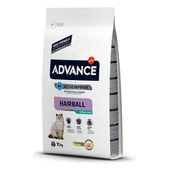 ADVANCE „Hairball Sterilized“ kačių maistas sterilizuotoms nuo plaukų gumuliukų