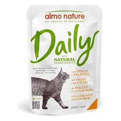 Almo Nature Daily Cat Pouch with Chicken and Salmon 70g su vištiena ir lašiša