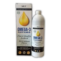 LAB-V Omega-3 lašišų aliejus šunims ir katėms 1l 