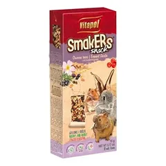 VITAPOL SMAKERS SKANĖSTAS TRIUŠIAMS IR GRAUŽIKAMS SU MIŠKO UOGOMIS 90G (2 VNT)