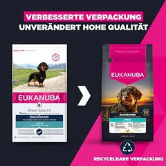 Eukanuba Adult Breed Care Dachshund, sausas maistas šunims