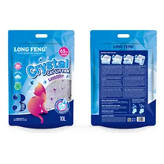 LONG FENG aromatizuotas, levandų kvapo silikoninis kraikas, 10 l — 2 nuotrauka