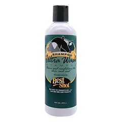 Best Shot Ultra Wash Shampoo - conditioning, low-foaming shampoo for the initial, thorough wash of dogs and cats, concentrate 1:7