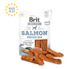 BRIT Jerky Salmon Protein Bar skanėstai suaugusiems šunims su lašiša 80 g — 2 nuotrauka