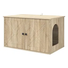 Prolenta Premium namelis katėms, 85 x 55 x 50,5 cm, pilka, mediena — 3 nuotrauka