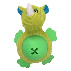 HAP žaislas skanėstams šunims raganosis su kamuoliuku, žalias,23cm