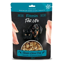 Fitmin for Life Freeze dried Fish šaltyje išdžiovinti skanėstai šunims ir katėms 30 g