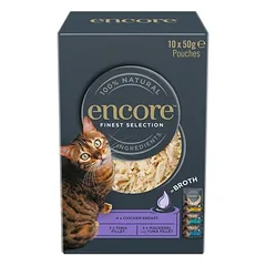 Encore Cat Pouch sultinyje, drėgnas maistas katėms 10 x 50 g, < 79 g — 2 nuotrauka