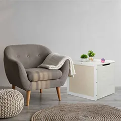 Kačių tualeto spintelė Relaxdays 10050948_49, su stalčiumi, 50 × 57 × 60 cm — 3 nuotrauka