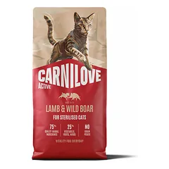 Carnilove Cat Active Sterilised su ėriena ir šerniena, sausas maistas katėms 6 kg