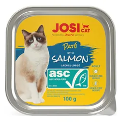 JosiCat Pate ASC lašišos paštetas katėms, 100 g nuotrauka