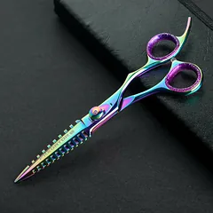 Excalibur Shears Predator Colorful - labai aštrios kirpimo žirklės, tiesios