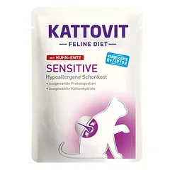 KATTOVIT Feline Diet Sensitive vištiena ir antiena 85 g photo