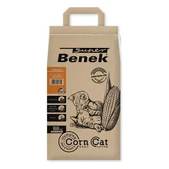 Super Benek Corn Cat Natural, kraikas katėms, Ekonominė pakuotė: 3 x 7 l (apie 13,2 kg) — 2 nuotrauka
