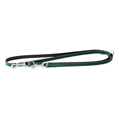 Das Lederband Hundeführleine Vancouver Hunting Green/Black