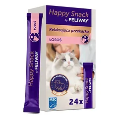 FELIWAY Happy Snack Salmon 24x15 g su lašiša, raminanti užkandis visiems katėms nuotrauka