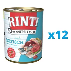 RINTI Kennerfleisch Sea Fish jūrų žuvys 12 x 800 g
