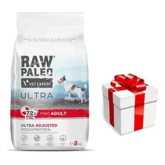 Vetexpert RAW PALEO ULTRA BEEF ADULT MINI 8KG + Staigmena ŠUNIUI