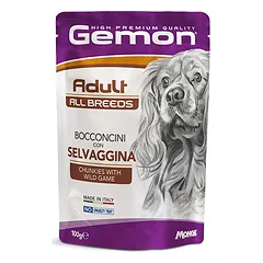 Gemon Adult Wild Game konservai šunims padaže 100 g