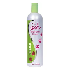 Pet Silk Bright Shampoo - šviesinantis šampūnas šviesios spalvos kailiui, šunims ir katėms, koncentratas 1:16