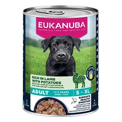 EUKANUBA Life Care Adult Rich in Lamb 400 g paštetas šunims, turintis avienos ir bulvių nuotrauka