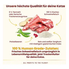 Almo Nature HFC Adult Sterilized su kiauliena, sausas maistas katėms, < 1,4 kg — 3 nuotrauka