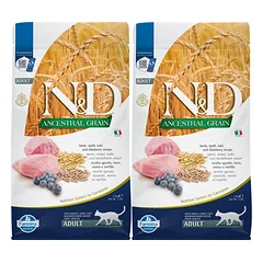 FARMINA N&D Low Grain Lamb & Blueberry Adult Cat 1.5 kg x 2