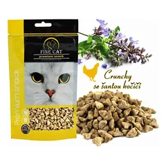 FINE CAT skanėstai katėms su paukštiena ir katžole 80g