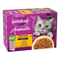 Whiskas 1+ Aromatic Selection drėgnas maistas katėms, ekonominė pakuotė 96 x 85 g — 3 nuotrauka