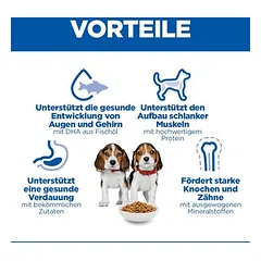 Hill's Science Plan Puppy <1 Medium su ėriena ir ryžiais, sausas maistas šuniukams — 5 nuotrauka