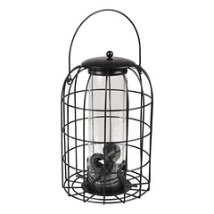 Flamingo Futtersilo Samen Elma Metall schwarz