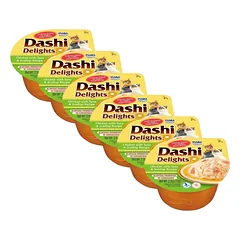Inaba DASHI papildomas kačių ėdalas - vištienos ir tuno skonio sultinys 6x70 g 