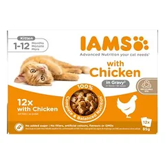 36 + 12 gratis! 48 x 85 g IAMS Advanced Nutrition