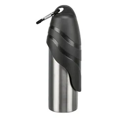 Trixie Gertuvė butelis su dubenėliu, nerūd. plienas/plastikas, 0.75 l