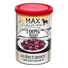 MAX Deluxe Dog vištienos širdelė konservas 400 g