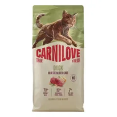 Carnilove True Fresh sausas pašaras su antiena sterilizuotoms katėms