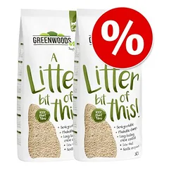 Greenwoods gumulus sudarantis kraikas katėms, ekonominė pakuotė
