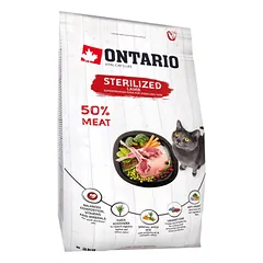 Ontario Adult Sterilised Lamb & Chicken – sausas pašaras sterilizuotoms katėms (1–7 m.) — 3 nuotrauka