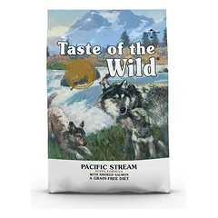 TASTE OF THE WILD „Pacific Stream“ šuniukams, 2 x 5,6 kg, su rūkyta lašiša