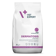 VETEXPERT Veterinary Diet Dermatosis Lamb & Krill dietinis sausas pašaras šunims, 2kg