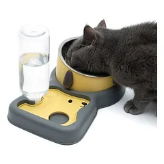 TIAKI 2 viename maisto ir vandens dozatorius, 200 ml pašaro dubenėlis + 500 ml butelis — 4 nuotrauka