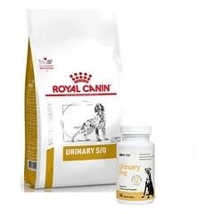 Royal Canin Urinary S/O 13kg + LAB-V Urinary Dog - Pagalba šunims sergant šlapimo takų infekcija 45 kapsulės