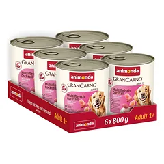 GRANCARNO konservai Adult Konservai Šunims Su Įvairių Rūšių Mėsa 800g*6vnt